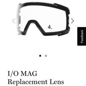 SMITH I/O MAG Replacement Ski Goggle Lens - Clear